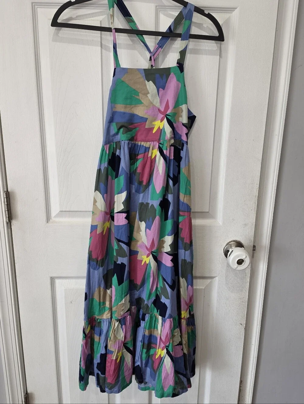 GAP Girls' Floral Print Sundress Blue Multi Size XXL NWT